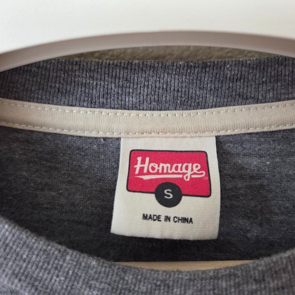 Homage Detroit Tigers Baseball Tee Adult Size S Gray Orange Cotton Blend Soft - Picture 4 of 6